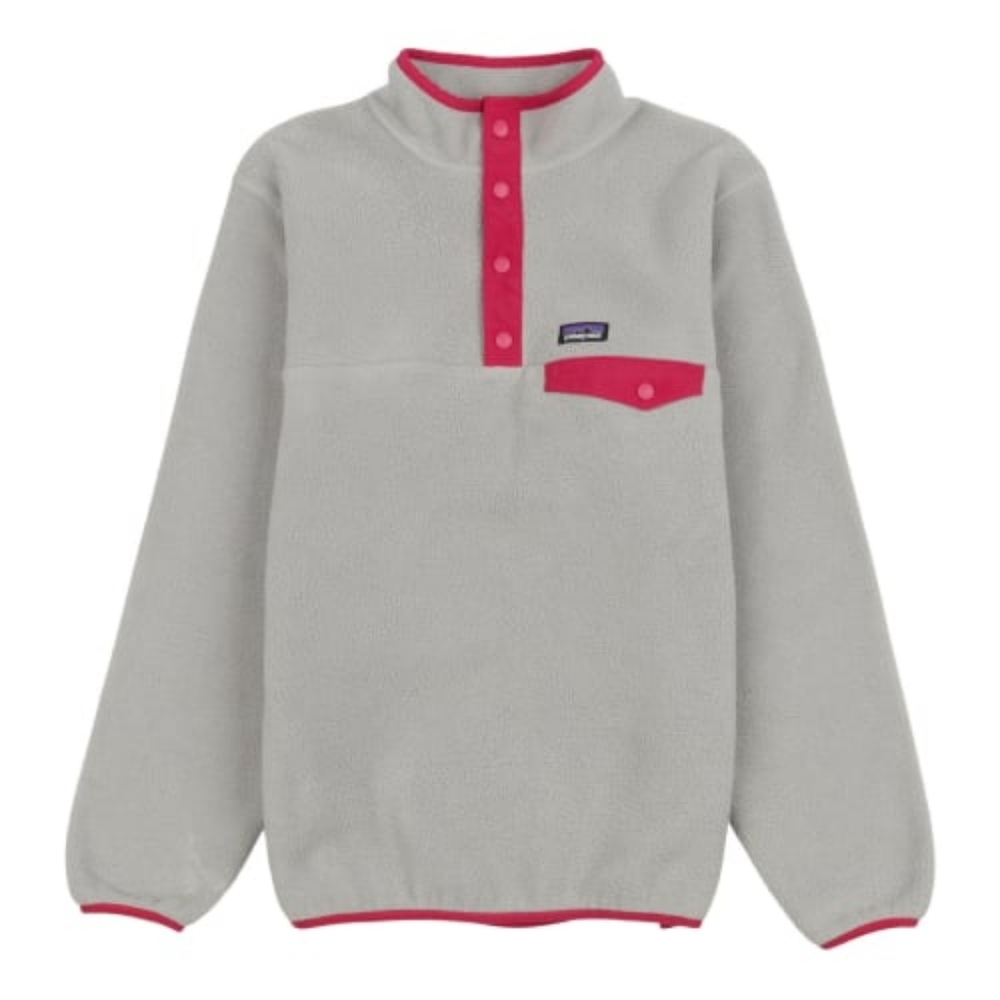 Patagonia Synchilla Snap T gray pink fleece pullover